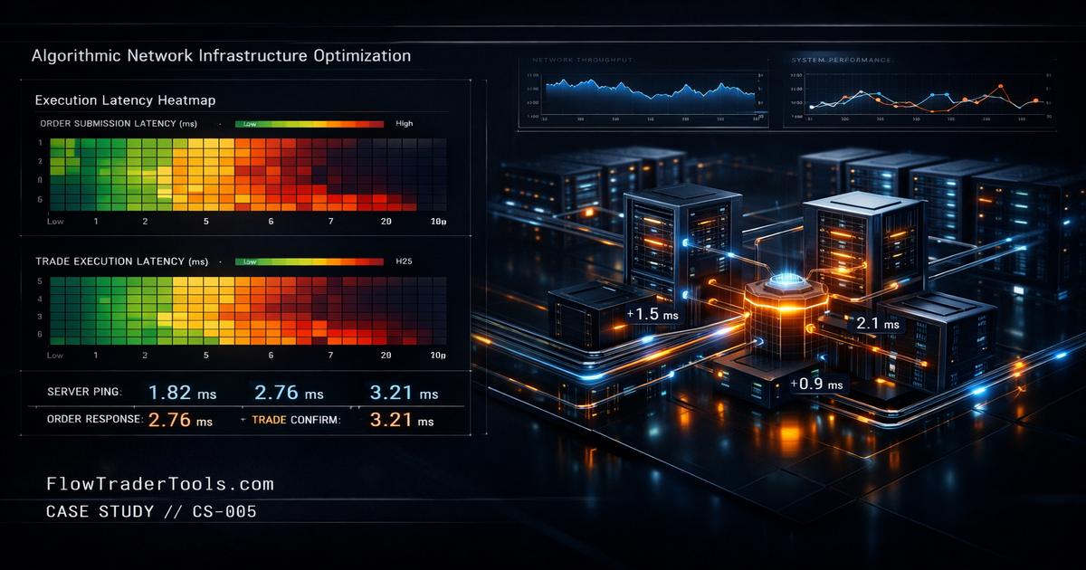 Quantitative infrastructure network analysis, execution latency tracking, and slippage distribution mapping